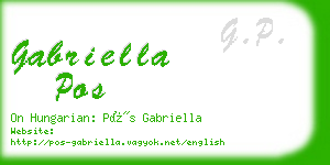 gabriella pos business card